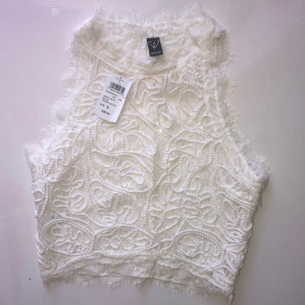 White Crop Top